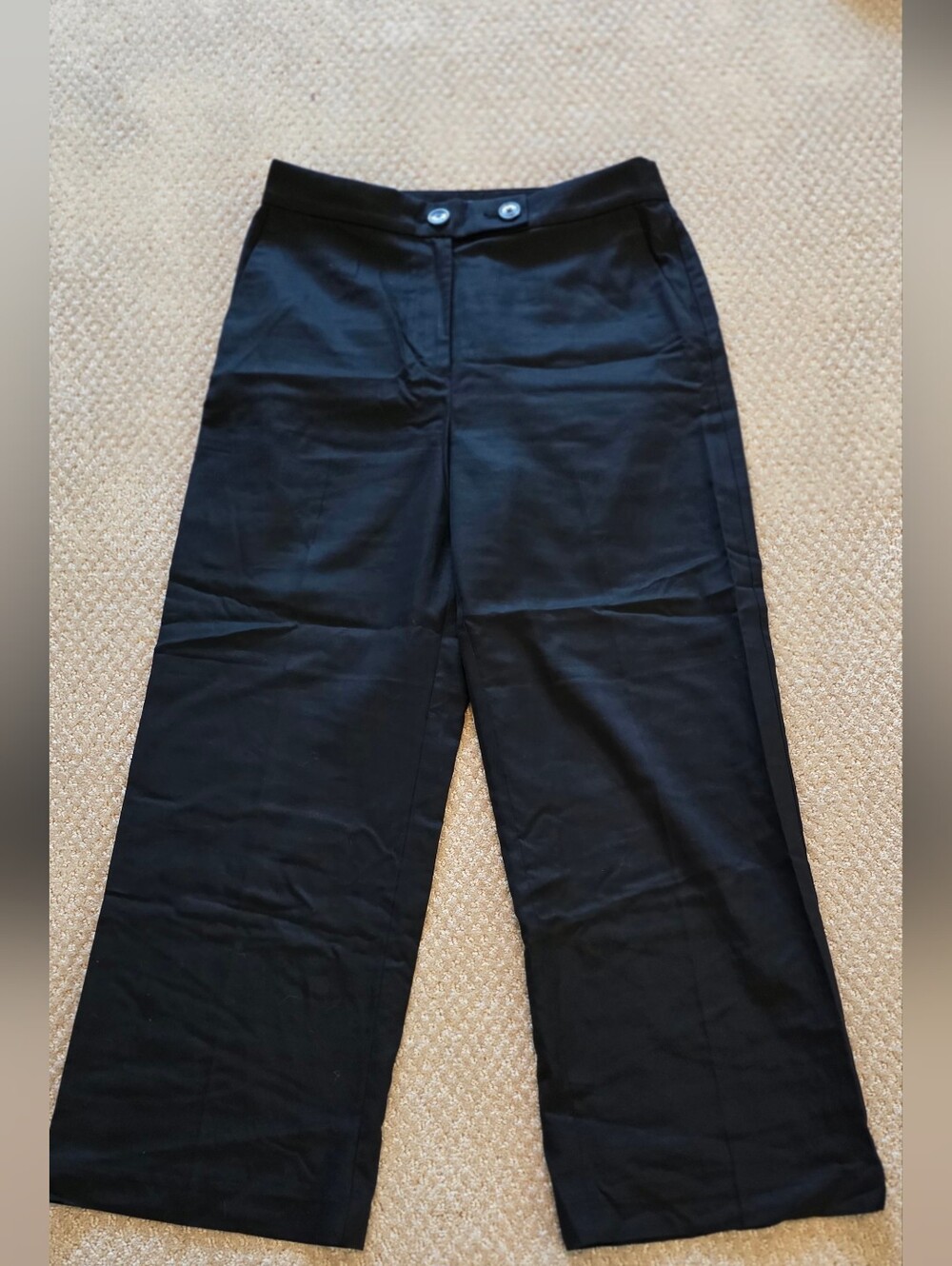 LOFT Versa Stovepipe (Wideleg)Pants - Black